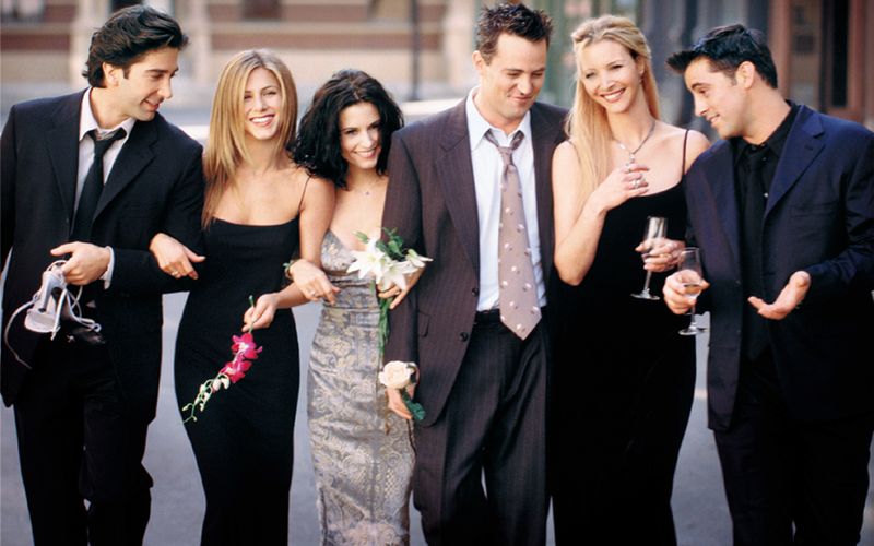 Zehn Jahre lang nahmen Serien-Fans von ihrem Wohnzimmer aus teil an ihrem Leben. 1996 waren (von links) Ross (David Schwimmer), Rachel (Jennifer Aniston), Monica (Courteney Cox), Chandler (Matthew Perry), Phoebe (Lisa Kudrow) und Joey (Matt LeBlanc) erstmals im deutschen Fernsehen zu sehen. Doch wie entwickelten sich die Karrieren der "Friends"-Stars weiter? 