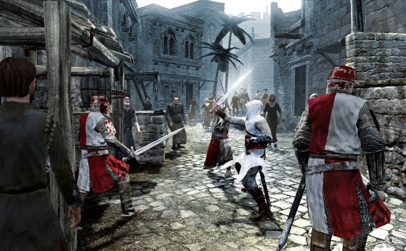 Das erste "Assassin's Creed" brach 2007 eine Lanze bei der Vermischung von Fiktion und historischer Realität. Im Mittelpunkt steht der Konflikt zwischen dem Assassinen-Orden und den christlichen Templern. Revolutionär war außerdem die Art der Fortbewegung, denn Protagonist Altair konnte als erster Spiele-Held...