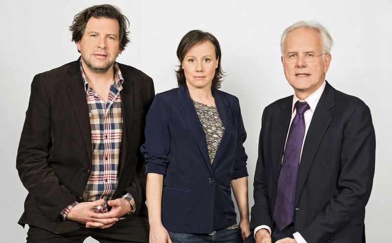 2015 sollte Harald Schmidt sich dem "Tatort"-Team aus dem Schwarzwald mit Eva Löbau und Hans-Jochen Wagner (links) anschließen, machte aber kurzfristig einen Rückzieher.