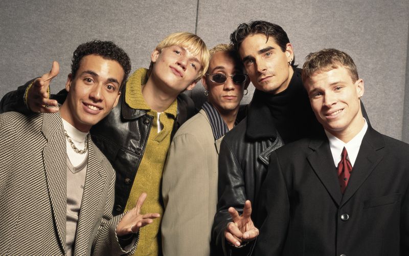 Die fünf Herzensbrecher, einer schnuckeliger als der andere (von links): Howie Dorough, Nick Carter, A.J. McLean, Kevin Richardson und Brian Littrell. Hach! Die Band wurde 1993 gegründet, hier sieht man sie im Jahr 1995.