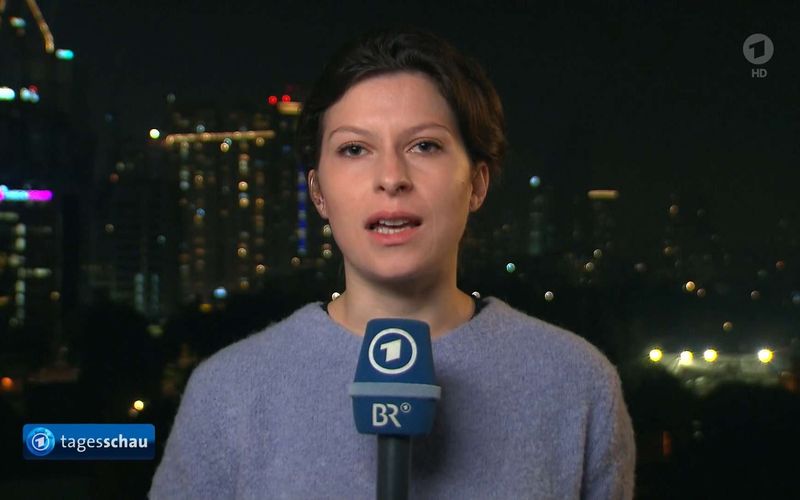 Bei einer Live-Schalte aus Tel Aviv verlor "Tagesschau"-Reporterin Hanna Resch den Faden.