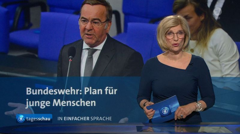 Susanne Holst verlas am Mittwoch die erste "Tagesschau in einfacher Sprache".