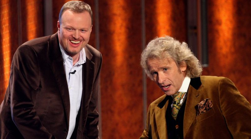 Stefan Raab (links) und Thomas Gottschalk trafen sich einst 2008 in Salzburg bei "Wetten, dass ..?".