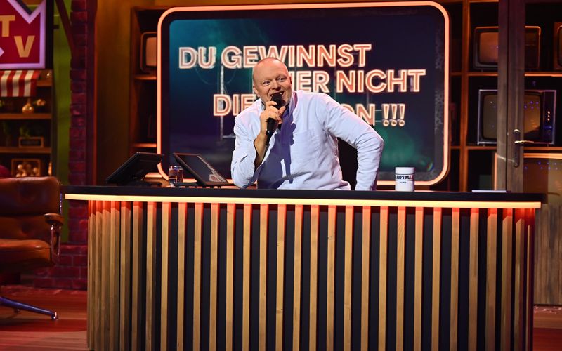 Stefan Raab bei seiner neuen Show "Du gewinnst hier nicht die Million".