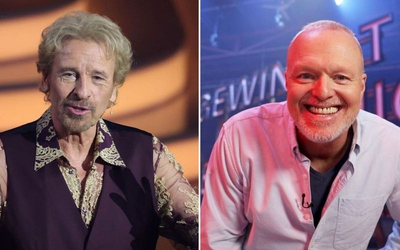 Hat Stefan Raab (rechts) mit seiner Show "Du gewinnst hier nicht die Million" (immer mittwochs, ab 20.10 Uhr, bei RTL+) etwas "Neues" erfunden? Nein, glaubt Thomas Gottschalk.