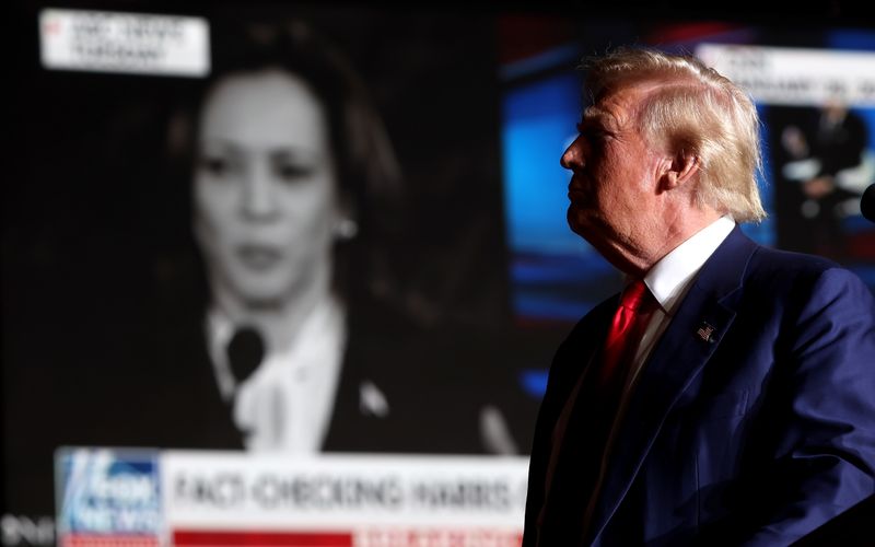 Donald Trump hat Anstoß an einem TV-Interview seiner Konkurrentin Kamala Harris genommen.