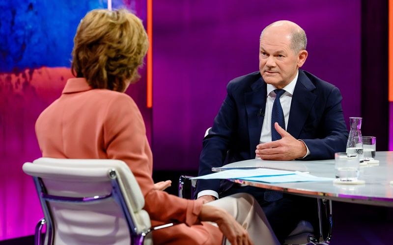 Unter der Fragestellung "Deutschland in der Krise - was kann Olaf Scholz noch erreichen?" stellte sich der Bundeskanzler den Fragen von Maybrit Illner.