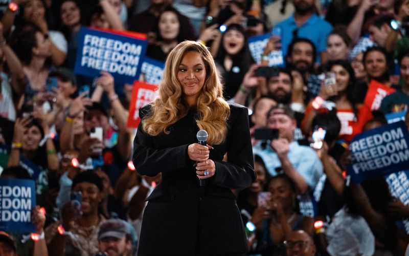 Superstar Beyoncé unterstützte im US-Wahlkampf Kamala Harris.