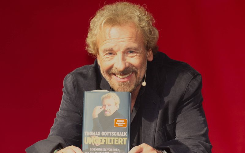 Thomas Gottschalk bewarb sein Buch "Ungefiltert" in Talkshows, Interviews und auf der Frankfurter Buchmesse.