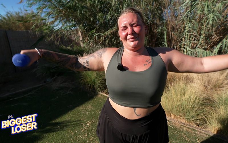 No Pain, no Gain! Bei Michelle flossen beim ersten "The Biggest Loser"-Training Schweiß und Tränen - vor Erschöpfung und Verzweiflung. 