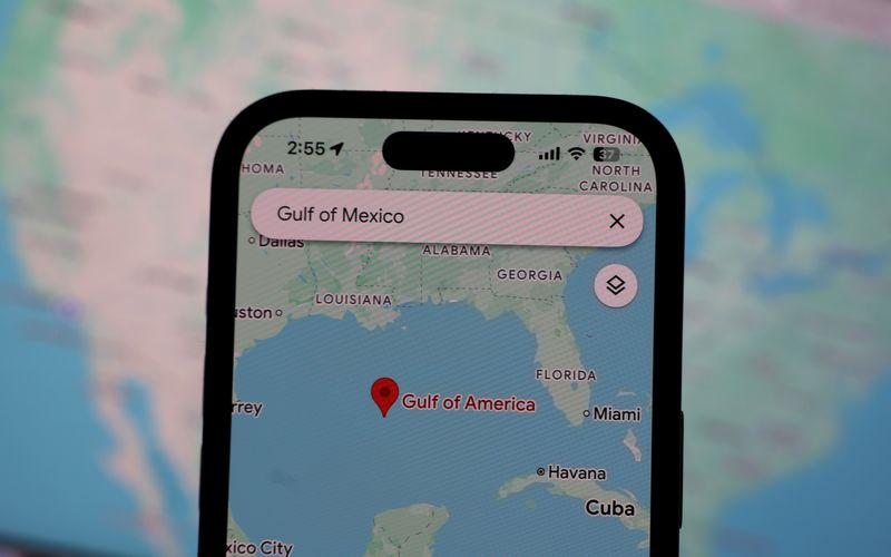 Golf von Mexiko - oder "Golf von Amerika"? Die Darstellung bei Google Maps variiert je nach Zugriffsland.