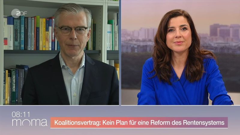 ZDF-Moderatorin Eva-Maria Lemke sprach im "Morgenmagazin" mit dem Wirtschaftsweisen Martin Werding.